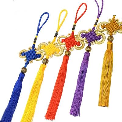 China Wholesale Handmade China Small Knot Chinese Tassels For Home Landmark Lantern Car Decoration for sale