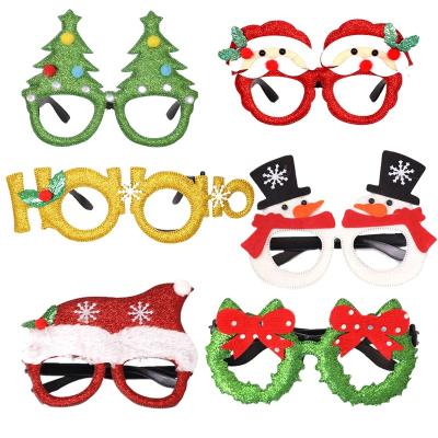 China Lovely Cute Christmas Glasses Set Party Photo Props Christmas Decoration for sale