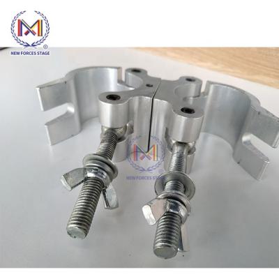 China Aluminum Alloy 6082-T6/6061-T6 Heavy Duty Aluminum Alloy 6082-T6/6061-T6 Truss Accessories Double O Truss Swivel Clamp Truss Coupler Clamp for sale