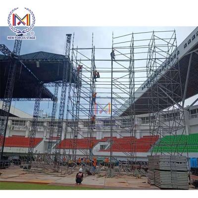 China Scaffolding Truss Galvanizing Metal Roof Truss Design Speaker System Line Row Steel/Aluminum Layer Hot Steel Aluminum Truss for sale