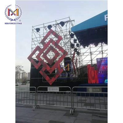 China Aluminum Structural Line Event Stage LED Stage Scaffold Scaffold Stand Portable Row Truss Speaker Truss Light Steel/Aluminum for sale