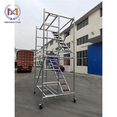 China Steel Portable Lifting Aluminum Box Display Stage Scaffolding Stage for sale