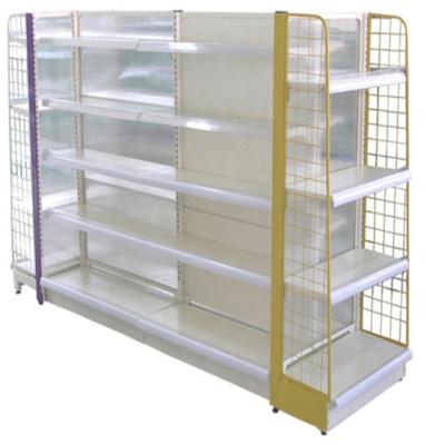 China Tengo supermarket double-sided/single-sided shop display store steel wire shelf for sale