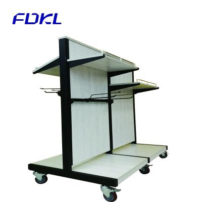 China Double-Sided Store Rack Shelves Display Rack Supermarket UAE Online Shopping Alibaba for sale