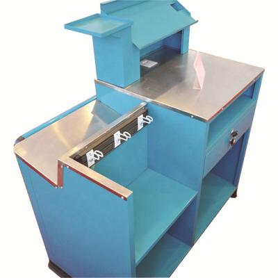 China Retailer Shops Steel Supermarket Shop Cashier Desk Online Counter Shopping Checkout for sale