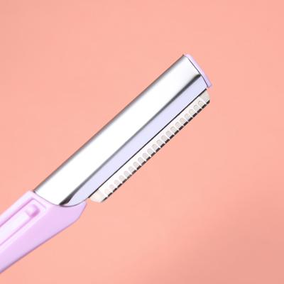 China OEM Face Dermaplaning Blades Retouching 3pcs Eyebrow Reusable High Quality Facial Razor Shaver Brighter Trimmer Razor For Women Manufacturer for sale