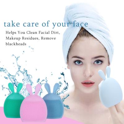 China Lameila Non-Electric Wholesale Cosmetic Tools Beauty Tool Silicon Non-Electric Face Wash Silicone Facial Cleansing Brush C0371 for sale