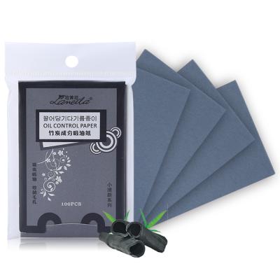 China OEM Comfortable Bamboo Charcoal Oil Absorbing Cloths Pocket Portable100 Facial Oil Blotter Covers Face Oil Absorber Pads T007 for sale