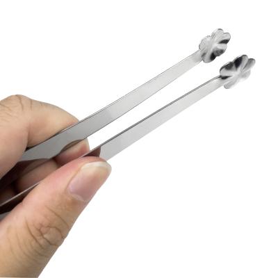 China Viable Hot Sale Stainless Steel Sugar Tongs Ice Cube For Staple Kitchen Dish Tool for sale