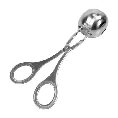 China Viable Meat Ballers Mold Scoop Tool Stainless Steel Meatball Maker Tongs Kitchen Meatball Maker With Non Slip Handle for sale