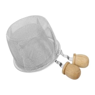 China Sustainable Reusable Loose Tea Strainer Teapot Stainless Steel Tea Spice Strainer for sale