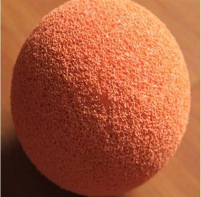 China DN150 Custom Concrete Pump 6 Inch Rubber Balls , Concrete Pipe Cleaning Ball for sale