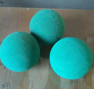 China Concrete Pump Pipe Cleaning Natural Rubber Ball Green With High Absorbency for sale