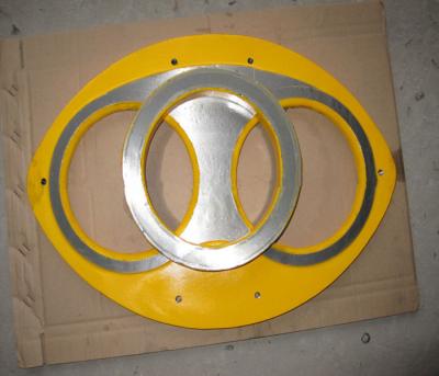 China Anti Scratch Concrete Pump Wear Ring Material Q235 Steel DN230 DN260 for sale