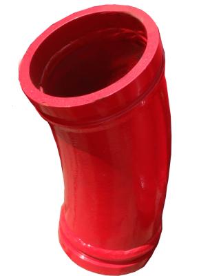 China DN125*R275*90deg / 45deg / 15deg Twin Wall Concrete Pump Pipe Elbow for sale