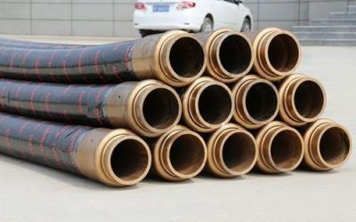 China 3m - 24 M Concrete Pump Hose / Rubber Hose DN80 - DN125 Industrial Rubber Pipe for sale