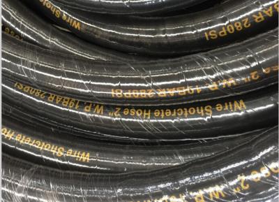 China Steel Wire Material Concrete Pump Sandblast Hose Wear Resistant With Fabric for sale