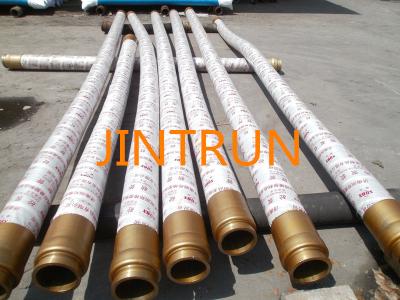 China 3 Inch Double Flange Concrete Rubber Hose 2 Layers*3m*DN80 , 25000-30000 Cbm Lifetime for sale