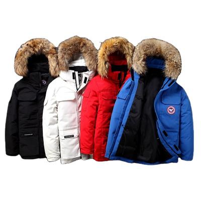 China Wholesale Canada Goose QUICK DRY Winter Waterproof Windproof Warm Stripper Down Jacket Men's Winter Down Jacket Men And Women Couple Cotton Jacket for sale