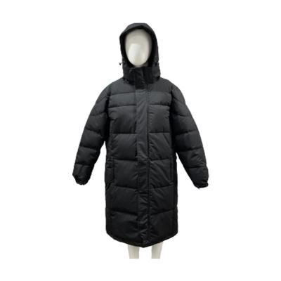 China Manufacturer Customized Hot Selling Unisex Product Winter Waterproof Long Down Jacket Black Coat Woman for sale