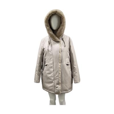 China QUICK DRY Winter Women Loose Oversized Hooded Jacket Long Thicken Padded Coat for sale