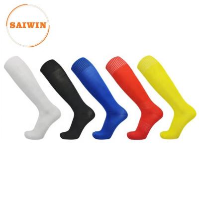 China Breathable Breathable Sweat Sport Soccer Football Long Socks Over Knee Cotton/Polyester Socks nonslip Soccer Socks for sale