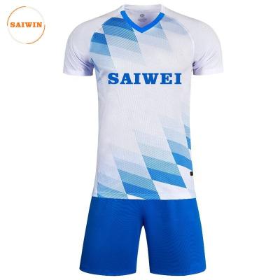 China Sets Custom Heteromorphic pattern Sublimation Soccer Football Jerseys Wholesale Soccer Uniform soccer jersey for sale