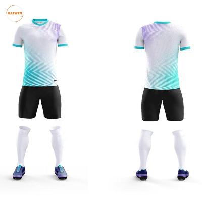 China Sets hot sale OEM  Customized Fashion Sportswear Technology pattern soccer wear Lightweight Series wholesale football jersey for sale