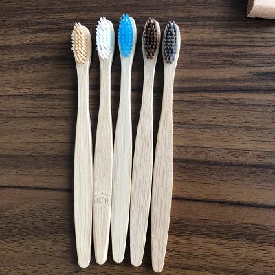 China Custom Logo Best Quality Manufacturer 100% Durable Organic Biodegradable Adult Kids Bamboo Charcoal Stiffen Bamboo Toothbrush for sale