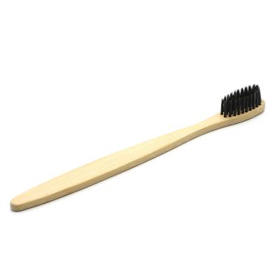 China Custom Durable 2021 Economic Wooden Toothbrush 100%natural Organic Bamboo Toothbrush for sale