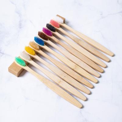 China 2021 New Eco Friendly Durable OEM Organic Charcoal Stiffens Bamboo Toothbrush Toothbrush for sale