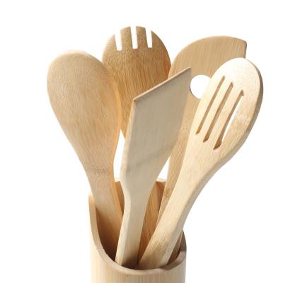 China Sustainable Kitchen Accessories High Quality Modern Natural Bamboo Flatware for sale