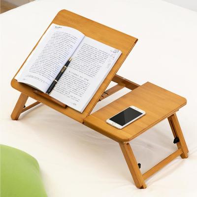 China Laptop Adjustable Bamboo Desk Table Foldable Drawing Tray (Height) for sale