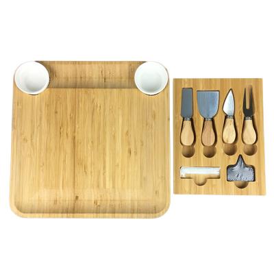 China 2021 New factory direct sale cheese board stocked bamboo Amazon for sale