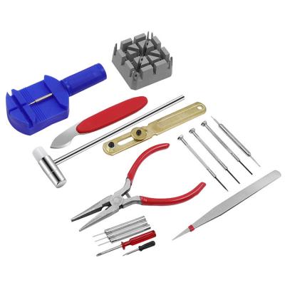 China Cheap and Hot Sale Watch Repair Tool Kit, Luxury Watch Battery ReplaceTool Link Remover Watch Band Tool Kit with Plastic Case for sale