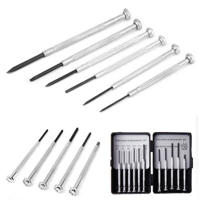 China 11Pcs Watch Jewelry Glass Repair Kit Micro Screwdriver Set Precision Watch Jewelry Glass Repair Kit for sale