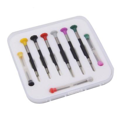 China Repairs Kit High Quality Professional Glass Watch Jewelry 6 PCs Screwdriver Set Micro Precision Watch Jewelry Glass Repair Kit for sale