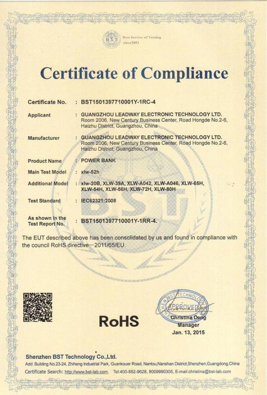 RoHS - Guangzhou Leadway Electronic Technology Ltd.