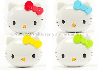 China Hello Kitty Iphone / Ipod Mobile Charging Power Bank USB 18650 5200mah for sale