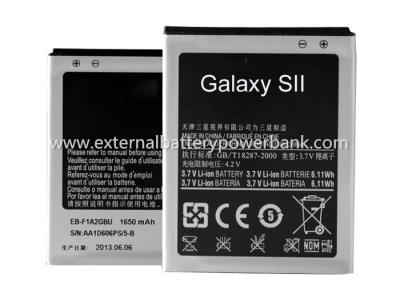 China Replacement Lithium Ion Cell Phone Battery 1650mAh For Galaxy S2  I9100 for sale