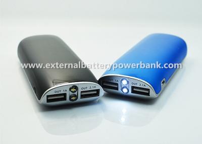 China 5600mAh Dual USB Power Bank 5V / 1000mAh Power Bank LED Flash Torch for sale