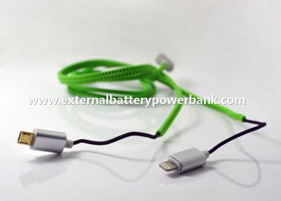 China 1M Zipper Lightening/ Micro USB Data Transfer Cable for Apple and Android Phones for sale