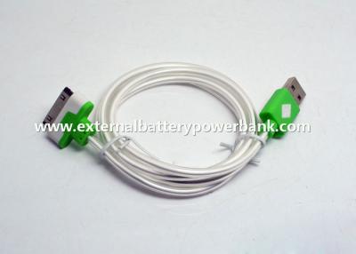 Cina cavo brillante del trasferimento di dati di 100cm USB con luce verde per iPhone4/4S/iPad1/iPad2 in vendita