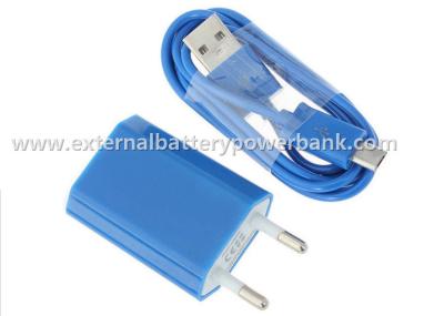 Cina Spina universale variopinta del caricatore UE di viaggio del caricatore 5V 1A USB della parete per Samsung/iPhone in vendita