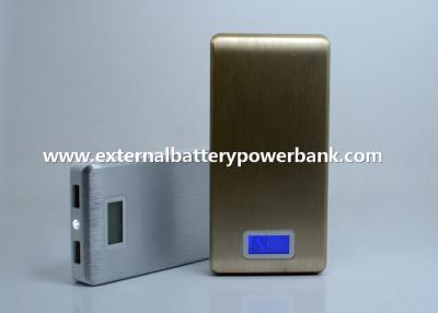 China banco portátil del poder de la batería externa del puerto dual 12000mah con la exhibición del LCD para el iPhone 6 en venta