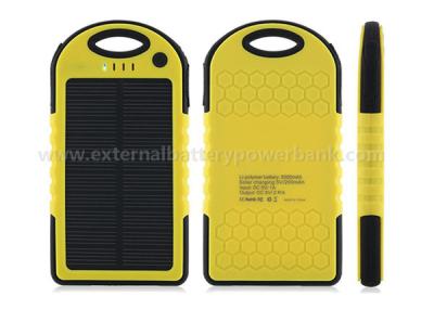 China Universal Waterproof Portable Solar Power Bank Mobile Charger 5000mah for sale