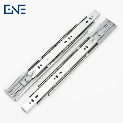 China Soft Narrow Support OEM Ball Bearing 45mm Drawer Slide Protecting Self Closed Closed Auto Hydraulic Drawer Rail Lock Automatic Telescopic Handle for sale