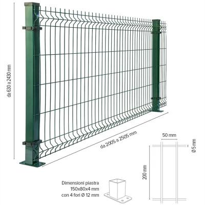 China Easily Assembled High Quality PVC Coated 3d Wire Mesh Fence For Farm Garden / Road / Sport for sale