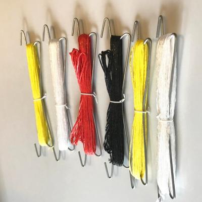 Κίνα Hanging good quality tendril hot dipped galvanized steel tomato hooks with 5 8 10 15 meters pe twine red green blue white color προς πώληση