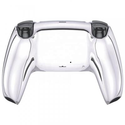 China Replacement Back Shell PS5 Accessories In-stock Shiny Chrome Silver Grips Back Shell Replacement For PS5 Controller for sale